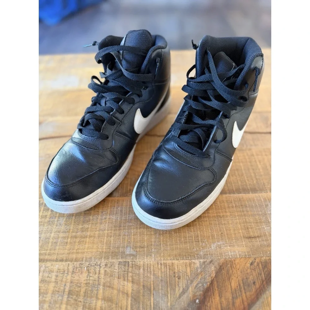 Nike Herren Sneaker‎ High-Top Schwarz Size 11 AQ1773-002 Black White